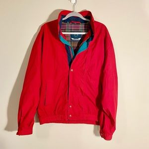 *VINTAGE* 80s Members Only Red Lightweight Jacket Large